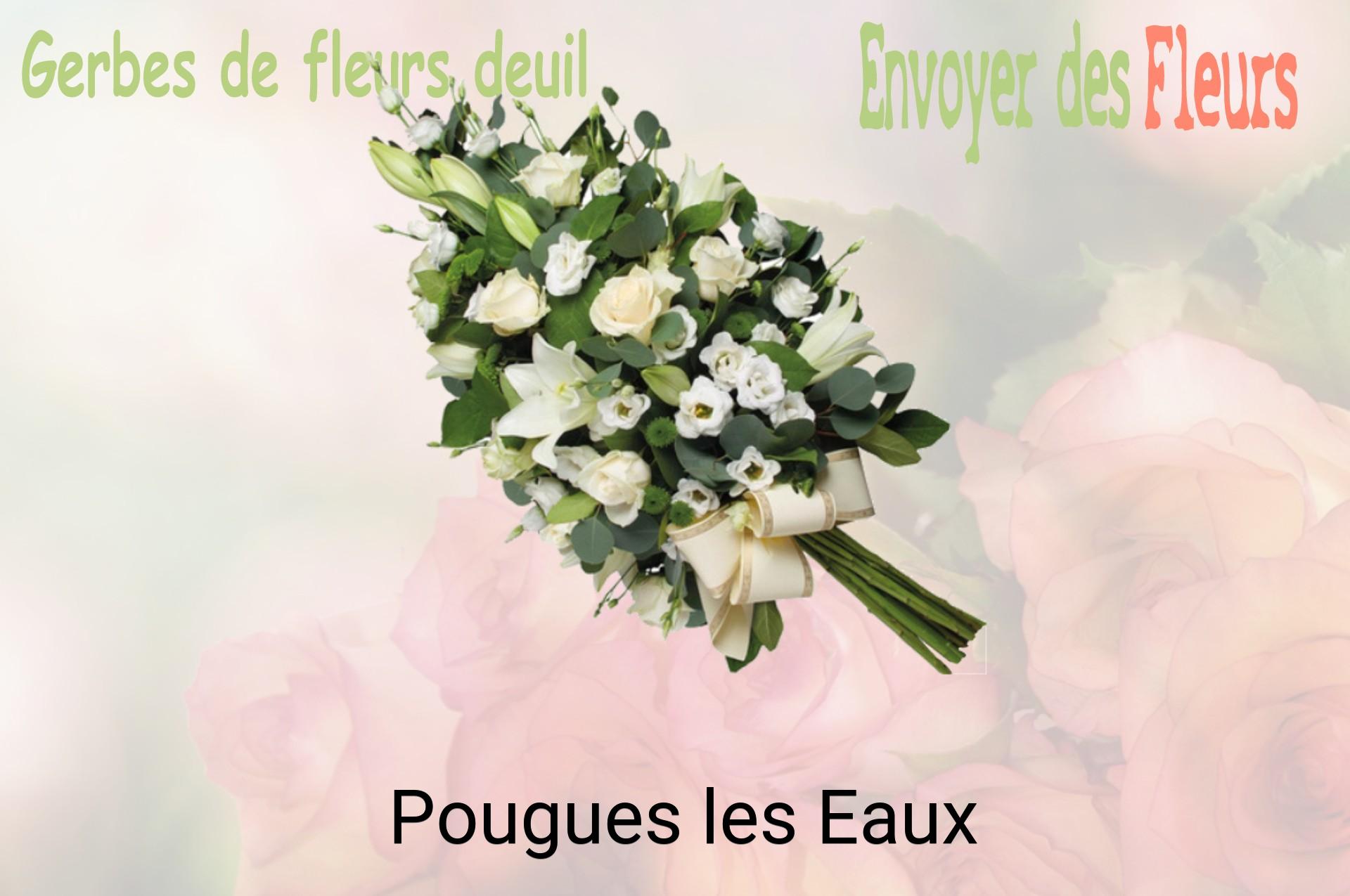 Gerbe de fleurs de deuil livrée à Pougues-les-Eaux